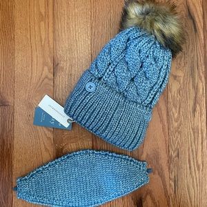 Anthropologie Norah Pom Beanie with mask NWT